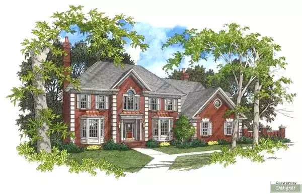 image of traditional house plan 7633